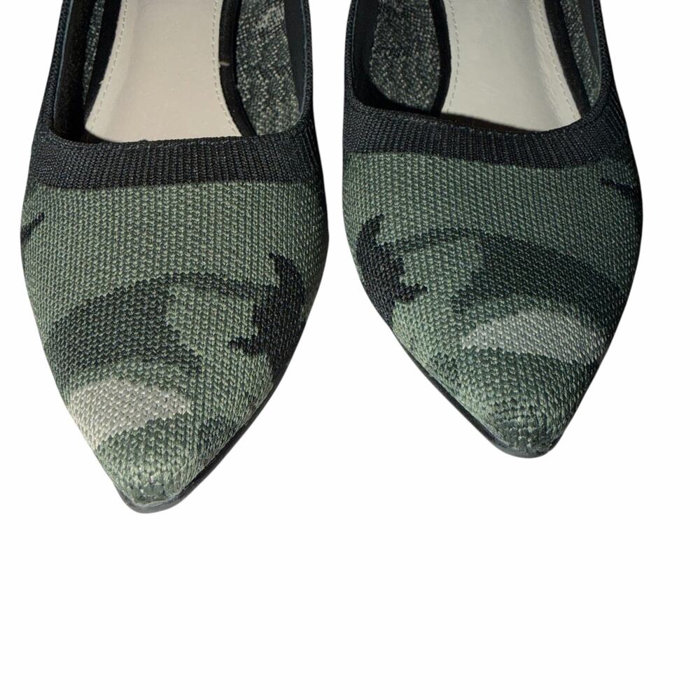 Sanctuary Camo Knit Kitten Heel Pumps Size 8M - Picture 3 of 10